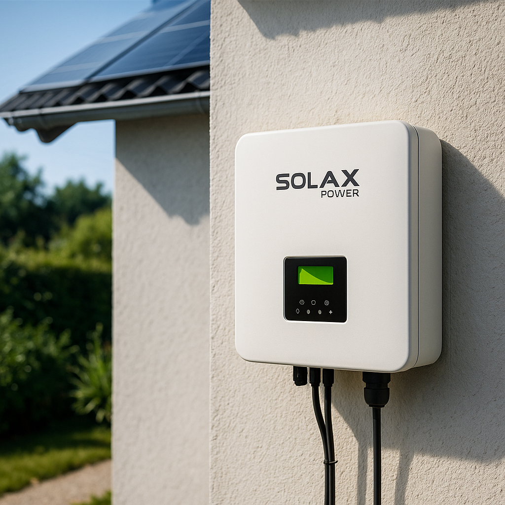 SolaX solcelle-inverter monteret udendørs